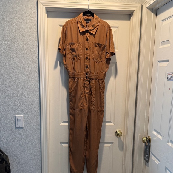 Sanctuary Utility Lightweight Button-Up Jumpsuit Jumper NWT - Picture 1 of 15